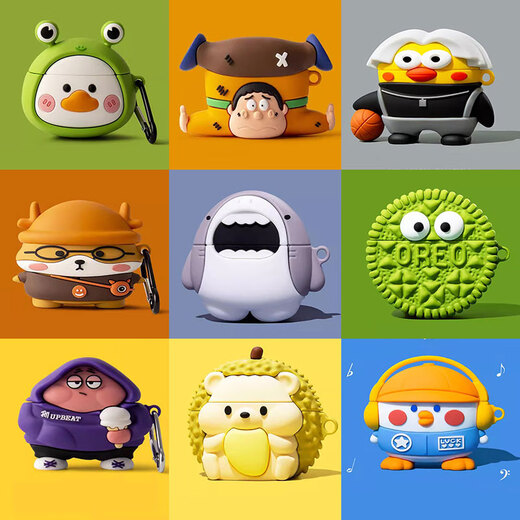 Aimeihuo is suitable for vivo tws4 Bluetooth headset and phone protective case tws3pro cartoon tws3 all-inclusive anti-fall tws2/2e silicone iqoo tws2/1 cute protective case black ghost vivo tws3/3pro (universal) protective case