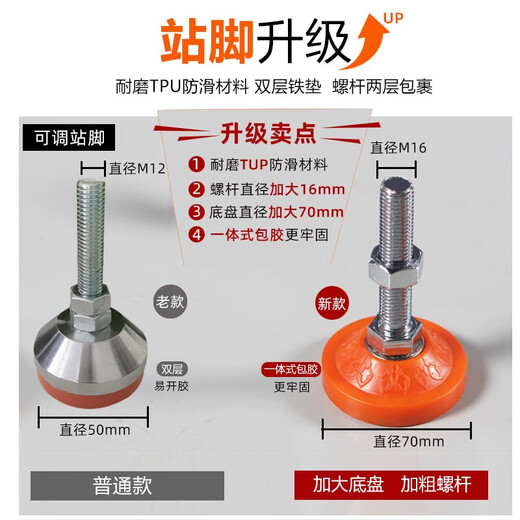 LYREIGN(瑞格)CNC加工中心数控机床脚踏板脚垫防滑耐油格栅板车间站台 1050*450*130-160mm可调