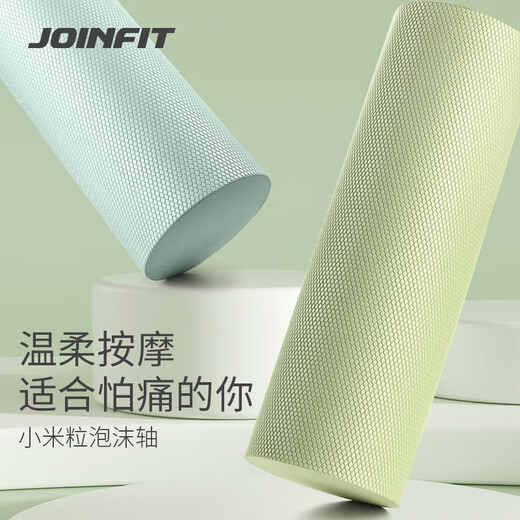 
JOINFIT Foam Roll Fitness Sports Fascia Loose Unrolling Massage Relaxation Yoga Column Beginner Son Blue Green 45cm*9.6cm [Small Diameter]