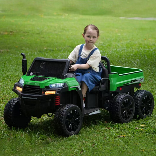 
Mimizhi Children's Tractor can be used for adults and babies electric toys car four-wheel remote control trucks for children and women. Ultimate version red = four-wheel drive + early education music + leather seat four-drive