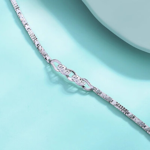 Yuan Shengfu's new PT950 fashionable colorful wave platinum bracelet, exquisite shiny platinum hand jewelry for women, 12.23 grams, length 16CM
