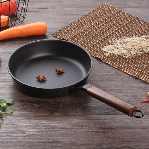 Oaks iron pan wok non-stick pan household gas stove three-piece set wok pan frying pan soup pot set pan less oil smoke wok + frying pan + soup pot