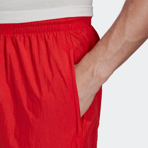 Adidas (adidas) Clover Herren klassisches großes Logo Retro Mode-Signal-Bündel-Bündel-Blocking-Sport und lässige Hose FM9898 Rot/FM9898 m (Referenzhöhe: 179 ~ 185 cm)
