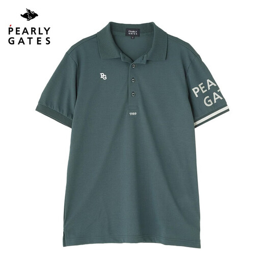 PEARLY GATES高尔夫夏季男士PG新款短袖T恤POLO衫休闲时尚golf透气运动上衣 白色053-4260701-030 M