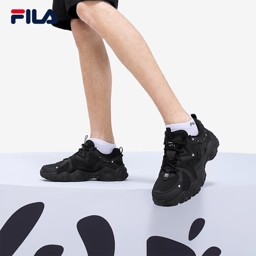 
FILA Cat Claw Shoes 4 Generation Men's Shoes Retro Daddy Shoes Fashion Casual Sports Shoes Breathable Thick Sole Shoes Cat Claw 6 Black-BK (Cat Claw 4) 40