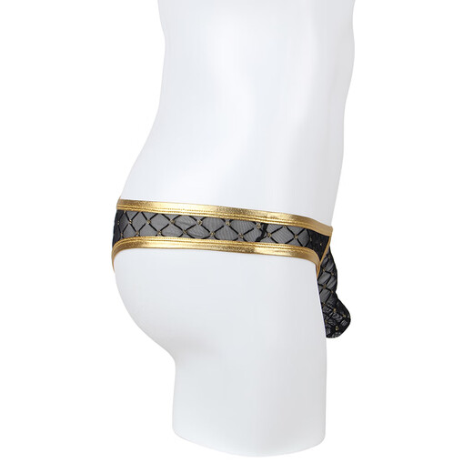 
Kangmengdi sexy underwear men's bed temptation large size gay special thong hot open crotch sexy MP257 yellow 2XL (recommended 161-180Jin [Jin equals 0.5 kg])