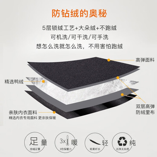 Madian Workwear Down Pants Women's Outerwear Thickened 2024 Winter Fashion New Warm White Duck Down Slim Plush Pants Black Regular Version L Recommendation (110-120 Jin Jin equals 0.5 kg)