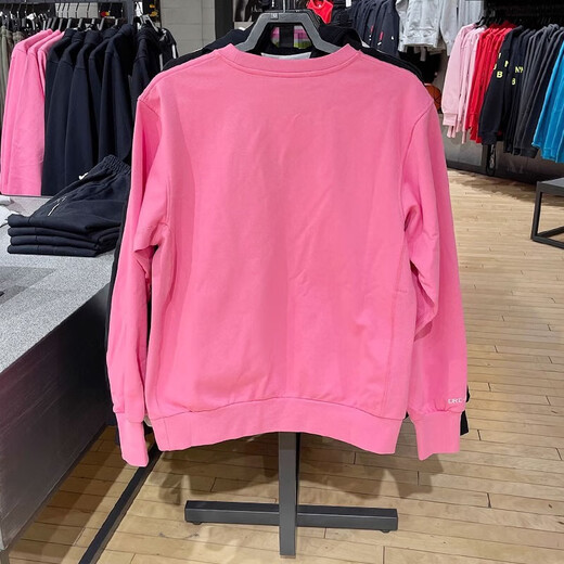 耐克（Nike）男装 2025春季新款运动服针织透气卫衣舒适休闲圆领套头衫 DQ5821-684桃粉色  L