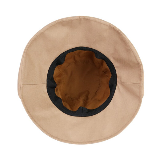 Maria Gucci (MARJA KURKI) sun hat women sun protection hat UV brim hat Solid color European top hat Brown