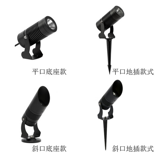 Yilin (yilin) LED tree light, outdoor park ground light, landscape green plant ground light, waterproof mud light, 18W slanted floor light, warm light