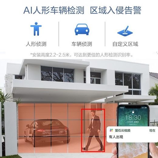 萤石云摄像头C3W日夜全彩监控摄像头家用可对话家庭摄像头超清无线wifi室外枪机防水防尘安防监控器 C3W 1080P 2.8mm【对讲版】 官方标配（送32G卡）