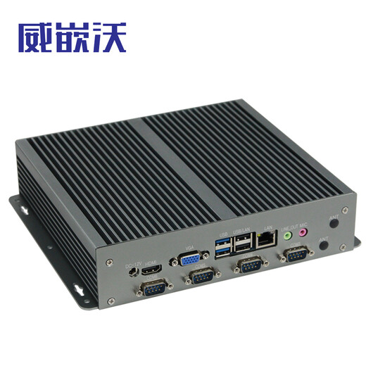 威嵌沃 工业工控机全封闭无风扇迷你主机防尘微型电脑嵌入式瘦客户机小型台式机耐高低温酷睿i3/i5/i7 全封闭防尘无风扇-酷睿i5 8G/256G固态/WIFI