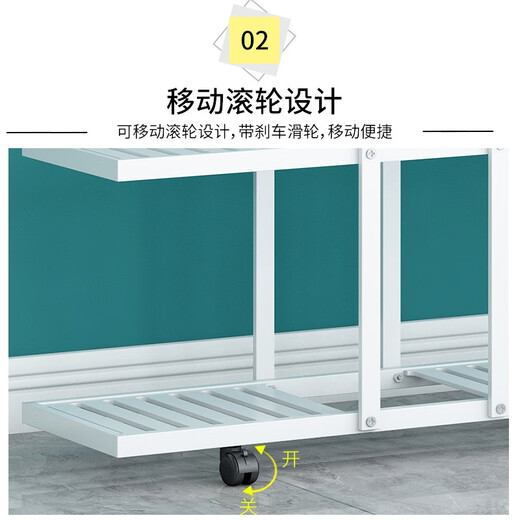 
YASITE flower rack living room floor-standing storage rack balcony decoration rack succulent green ivy flower pot rack movable flower rack white yarn pattern [length 120 width 26 height 114.5cm]