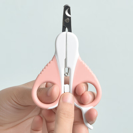 Paike is a cat nail clipper for cats, kitten nail clipper, novice nail clipper, elbow pet supplies, romantic cherry blossom flat head, small and sharp, suitable for novices