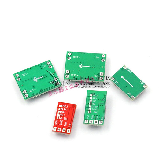 Geeignet für DC-DC 3A 5A einstellbare Street-Down-Stromversorgungsmodulplatte, Spannungsmodus Flugzeug MP1584en 24 V-12V 9V bis 5 V MP1484EN Modell Flugzeugstrepp-Netzteilmodul (1 Stück
