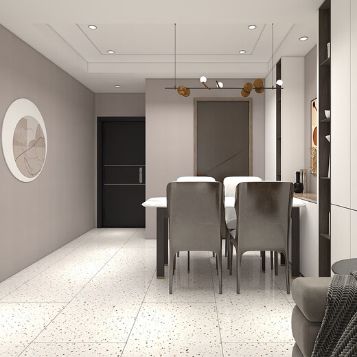 
Jilitian Guangdong bright light terrazzo ceramic tiles 600X1200 Living room shopping mall clothing store barber shop e-sports floor tiles 12604P 600*1200