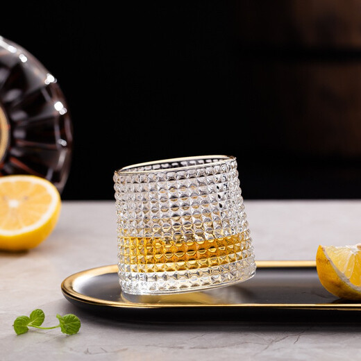 Katav water glass whiskey glass foreign wine glass beer glass crystal glass cup thickened tea glass juice cup