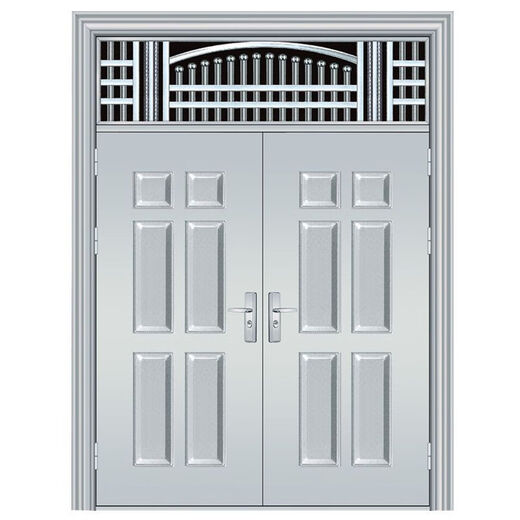 勤凯304不锈钢对开门农村自建房入户门别墅防盗进户门厂家直销双开门 联系客服定制