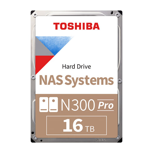 TOSHIBA 16TB NAS network storage mechanical hard drive private cloud home file storage 7200 rpm 512MB SATA interface N300 PRO series (HDWG51G)