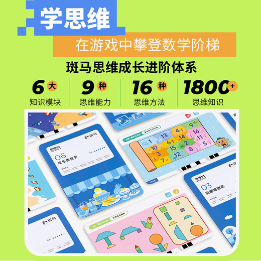斑马思维机 语数英S0+S1阶段 点读早教学习机 2-8岁儿童玩具男女孩生日礼物