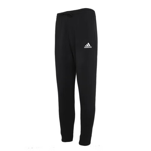 阿迪达斯 （adidas）运动裤男裤2025夏季新款小脚裤跑步训练健身男士裤子休闲长裤 黑色GK9226斜插口袋/收口 L 推荐155-175斤