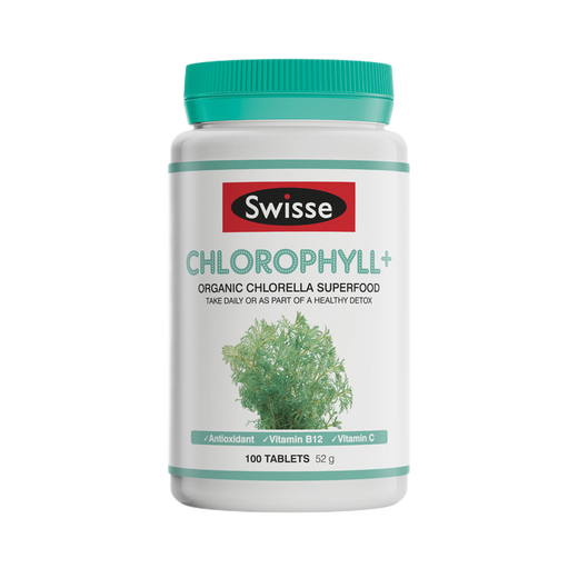 Swisse chlorophyll tablets Chlorophyll for adults, middle-aged and elderly, to cleanse the body, nourish the body, nourish constipation, promote metabolism, imported from Australia, chlorophyll tablets 100 tablets