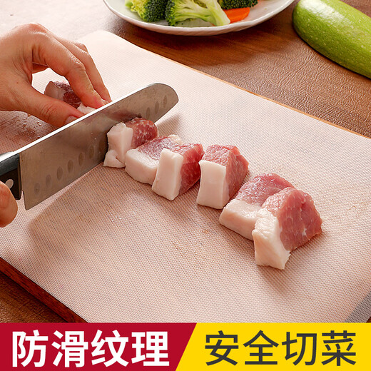 Necooks disposable cutting board paper baby food supplement cutting board mat household outdoor dish mat kitchen raw and cooked food separation paper 2 boxes 6m with paper knife