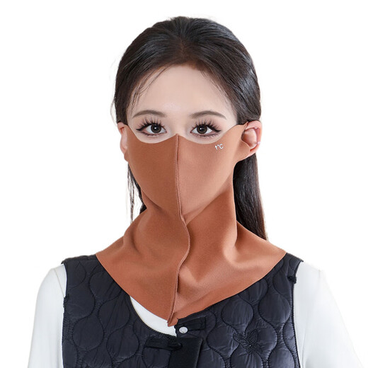 若萸骑行面罩全脸女秋冬季新款保暖护耳护颈脖加厚骑电瓶车防风寒口罩 【保暖面罩】深麻灰 3D立体全包围/加倍保暖半脸护颈