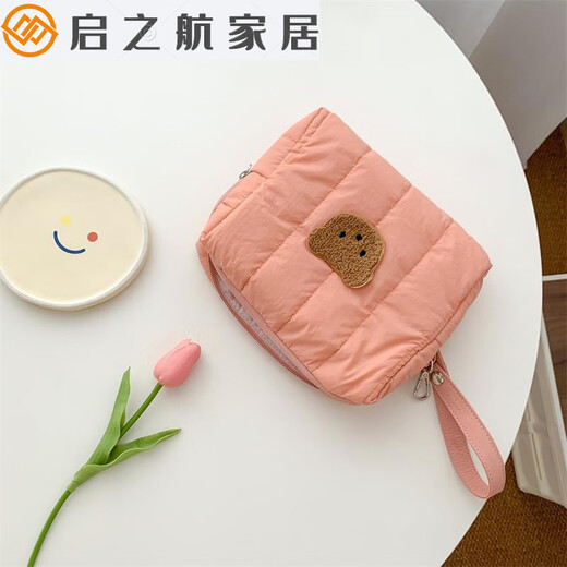 Shantou Lincun Windel-Aufbewahrungstasche, Ausgehen, Wickeltasche, Windelflaschen-Organizer, Tasche, Windel-Aufbewahrungstasche, Baby, tragbar, Orange, Rosa