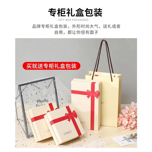 viney新款两折牛皮钱包女短款钱包钱夹手拿包包小零钱包送老婆生日礼物 【粉色】送老婆女朋友高级感实用