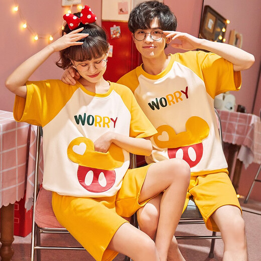 Mobeihai pareja pijama para mujeres en el verano dibujos animados de manga corta lindo verano para hombres de tallas para hombres de tallas para el hogar de tallas de tallas
