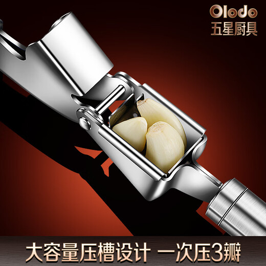 Oraldo 316 stainless steel garlic press manual press garlic tool household kitchen garlic paste making garlic tools antibacterial 316 garlic press free garlic scraper