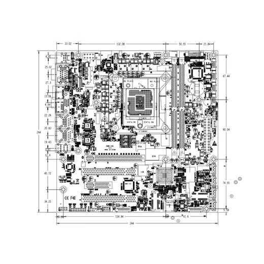 
eip control EAMB-1591 industrial motherboard H310 chip supports 8th generation 9th generation processor industrial control machine motherboard server motherboard 1591-09/6*COM pin