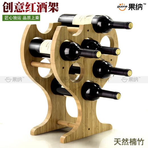 Kreativer Weinregal Display Rack European Style Nanzhu Wohnzimmer Rotweinflasche Rack Einfacher Rotweinregal 9901-3
