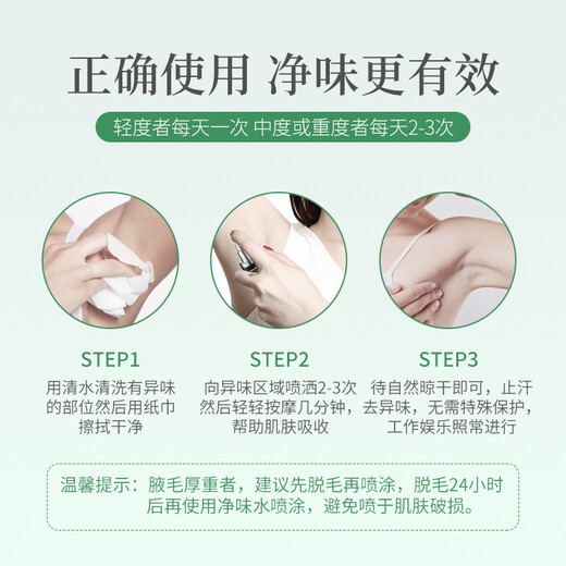 Renhe Ingenious Antiperspirant Lotion Body Odor Spray Water Removes Underarm Deodorant Cleansing Liquid Root Removes Odor Sweat Underarm Odor For Men and Women