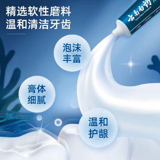 云南白药牙膏护龈高端系列口腔护理牙膏 清新口气洁齿 缓解口腔问题135g*2