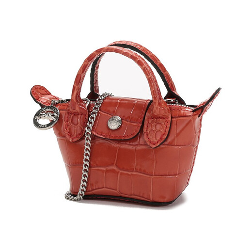 LONGCHAMP Women's LE PLIAGE CUIR series cowhide change packaging decoration bag women's bag gift women 10099 HVC 838 coral color