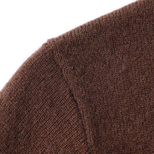 Hengyuanxiang 100% pure wool sweater men's autumn and winter long-sleeved sweater men's lapel wool casual bottoming shirt men's sweater trendy brand medium gray M 170/48/105