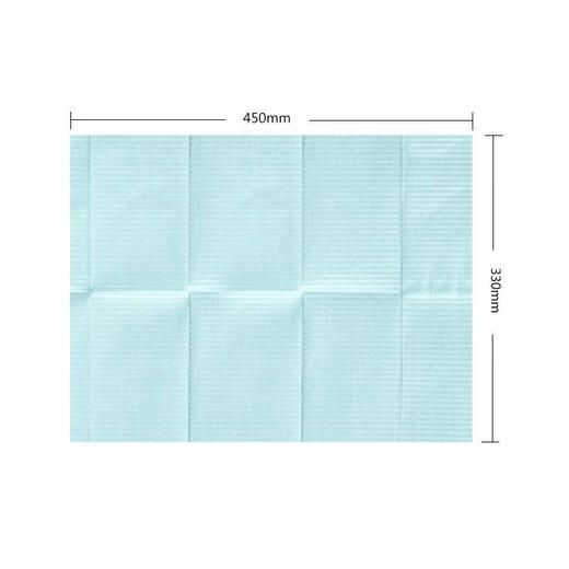 Shantou Lincun lunch table mat primary school disposable placemat 125 pieces children's mat isolation pad paper cartoon solid color waterproof and oil-proof table blue 125 pieces/bag