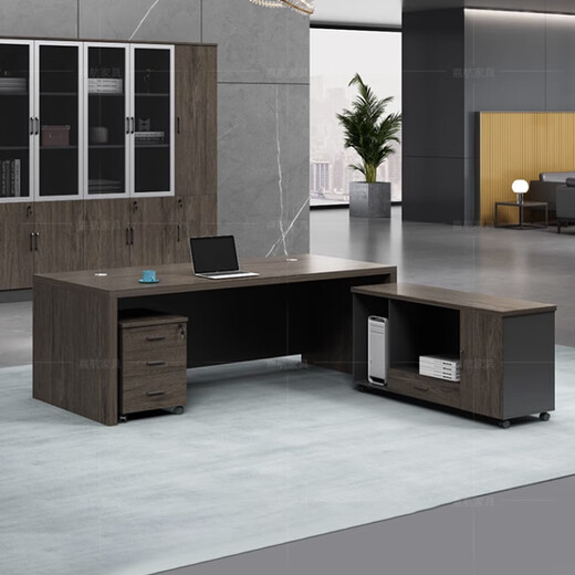 Jiahang Boss Desk Simple Modern President Desk Office Executive Desk Manager Supervisor Desk Single Desk LBZ-A42