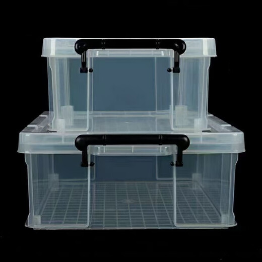Chenzhi Shangpin Bett Unterbett Unterbettung flach ausgedehntes transparentes Kleidung Organisator Haushaltsbett Unterbett Plastiklagerstaatsbox Artefakt (zwei Packungen) 6630#44*30*16,5 cm