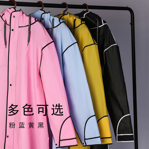 Pick up cat raincoat long full body single men's and women's new cycling rainproof electric battery bicycle rain blue gloves cycling hiking backpack double brim 2L height 170185 cm