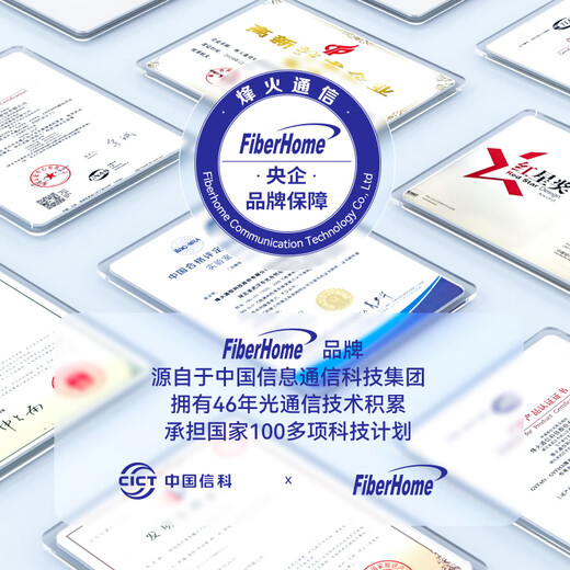 FiberHome Fiber Optic Fibre Jumper Telecommunications Grade Single-Mode Dual-Core Transceiver Single-Core Welded Pig-Fiber Converter Single-Mode Dual-Core-LC-FC 1m