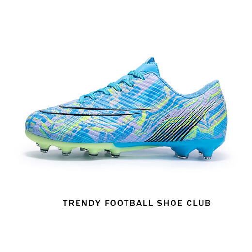 Weibugc Ronaldo Assassin 15 Avocado Limited Edition Männer und Frauen Erwachsener ein G Long Ding Children TF gebrochener Nagel-Low-Top-Training Fußballschuhe 761-Green (Long Ding) 36 mit Fußballsocken + Legging Board + Schuhtasche