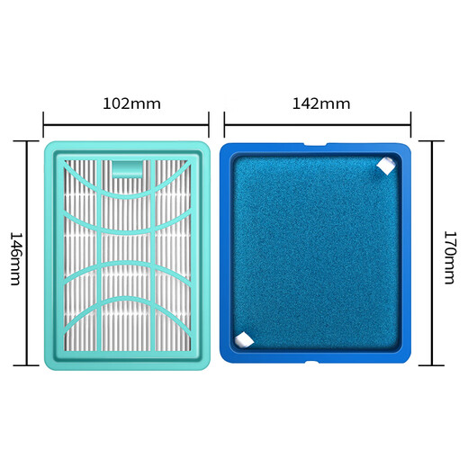 Wanchuang se adapta al filtro de accesorios de aspiradora Philips FC9728/9732/9735 filtro Haipa filtro de entrada de aire de esponja + filtro de salida de aire