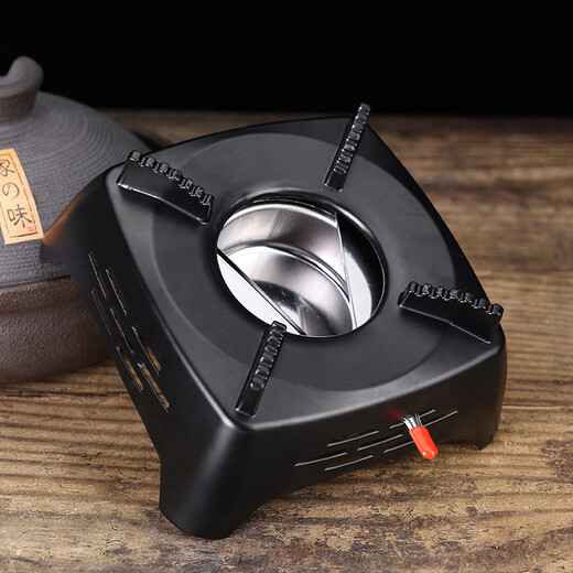 Clay pot king casserole pot small hot pot special alcohol stove base solid fuel dry pot stove household windproof outdoor solid alcohol block + alcohol stove black 19cm