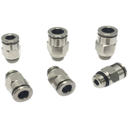 Suitable for G1/4 to 8-mile tube quick-insertion tracheal joint 6-G1/8 quick through 10-G3/8 terminal air nozzle resistant trachea 6-G1/8 1 minute