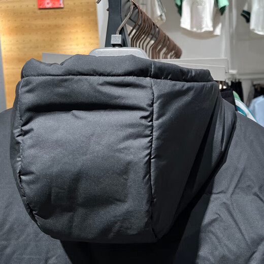 阿迪达斯 （adidas）羽绒服男装2025春季新款情侣同款拒水防泼600蓬鸭绒保暖连帽外套 JV6187黑色 3XL
