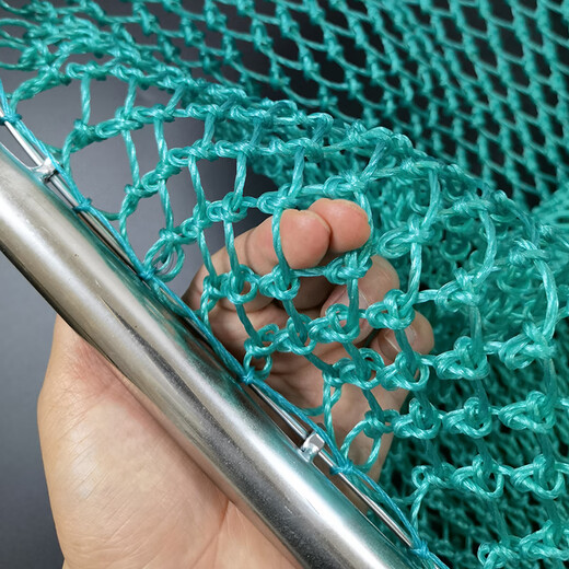 Yuxiyuan big fish copy net thickened and thickened stainless steel fishing net herring net fishing aquaculture wholesale fishing gear complete set 1.2m 48cm total length 1.6m with 39 strands thickened net