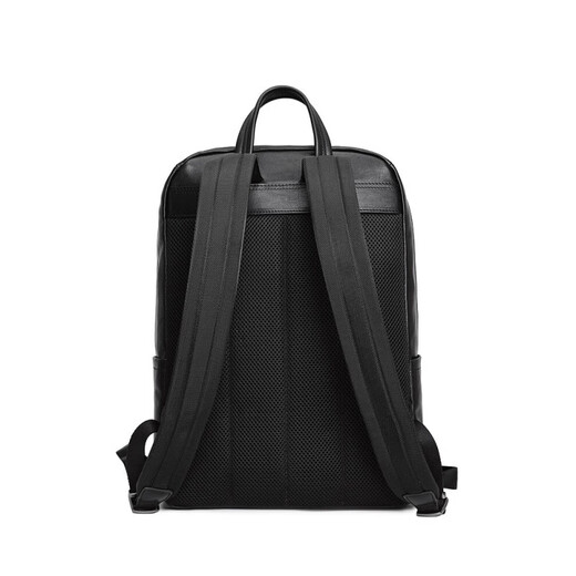 Jinlilai sac à dos sac pour hommes Cowhide Bag de grande capacité sac d'ordinateur sac sac à dos cadeau d'anniversaire pour papa petit ami noir petit ami noir